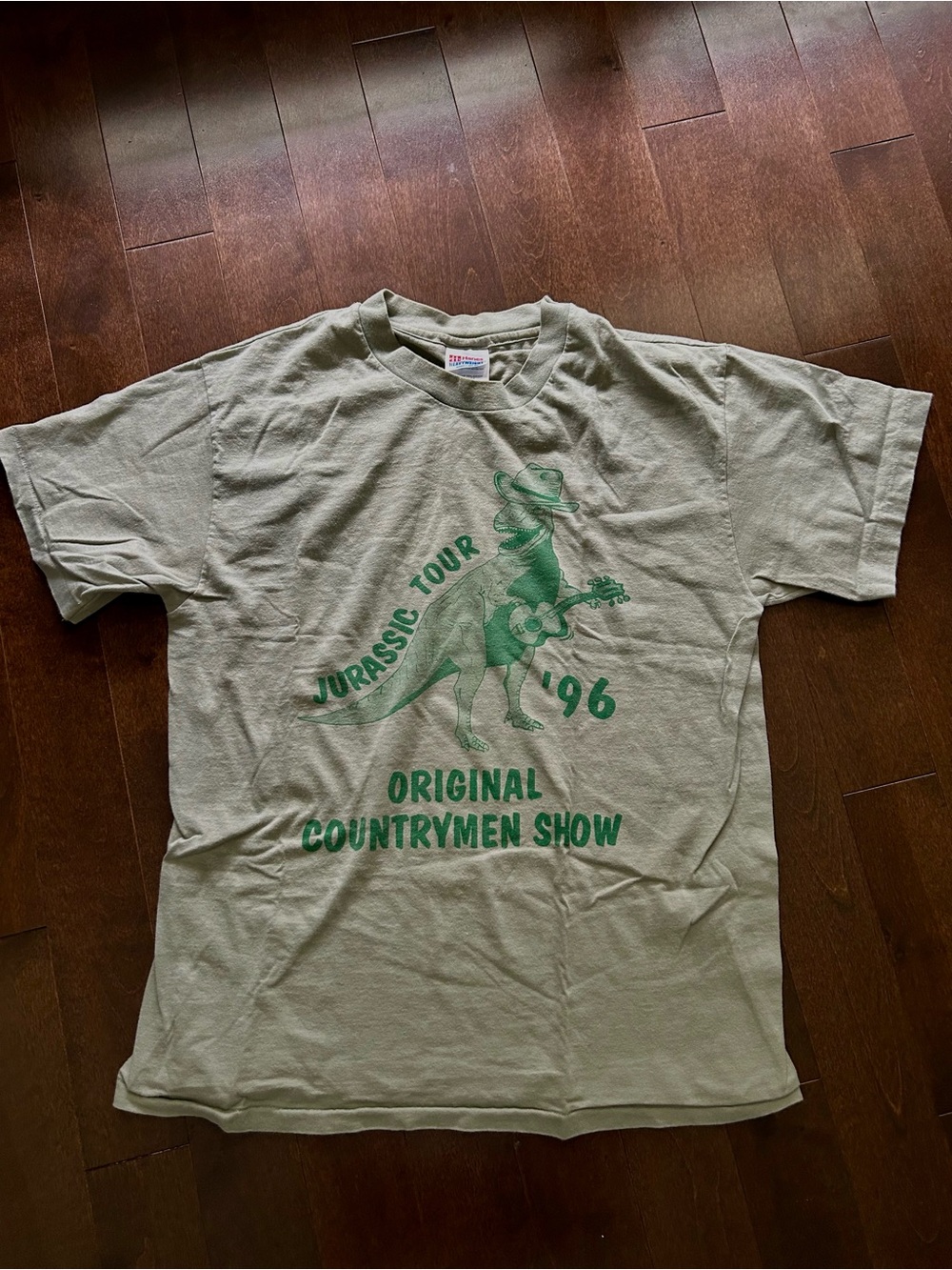 Vintage Jurassic Tour '96 Dinosaur Graphic Tee Countrymen Show